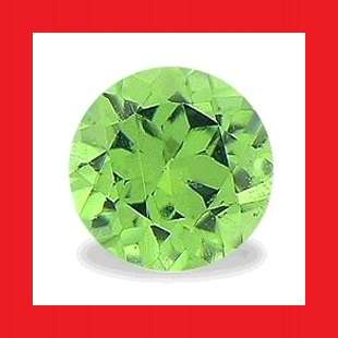 TSAVORITE (NATURAL KENYA) - VIVID GREEN ROUND FACET - 0.440cts