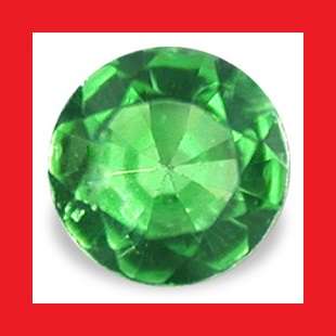 TSAVORITE (AFRICA) - EMERALD GREEN ROUND FACET - 0.05cts