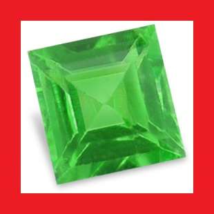 TSAVORITE [KENYA] - EMERALD GREEN SQUARE CUT - 0.05cts