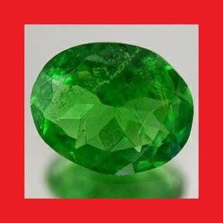 Tsavorite - Faceted Oval Shape - 0.545cts