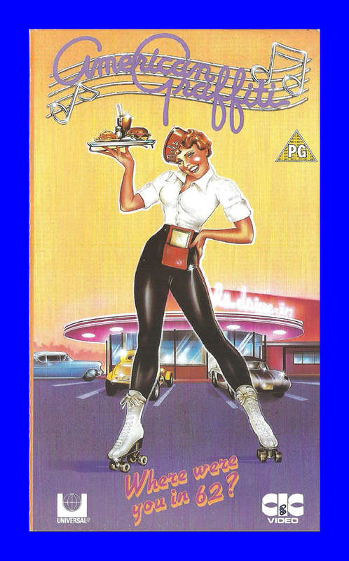 VHS CASSETTE  -  AMERICAN GRAFFITI (RICHARD DRYFUSS)