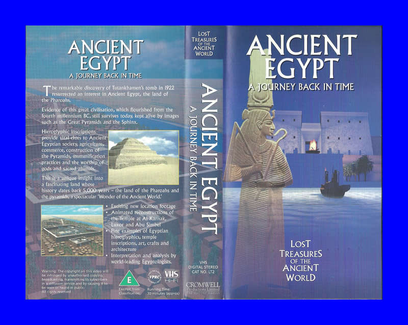 VHS CASSETTE  - ANCIENT EGYPT (A JOURNEY BACK IN TIME)