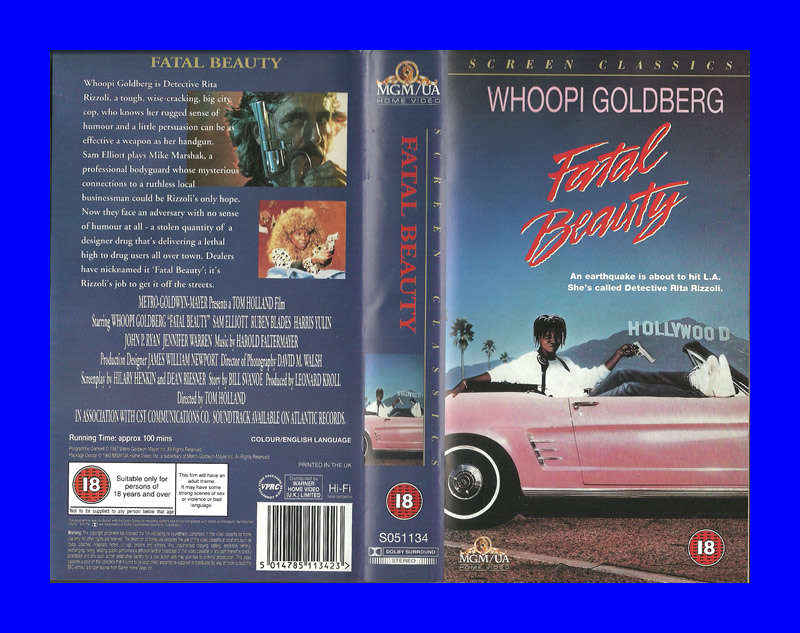 VHS CASSETTE  -  FATAL BEAUTY (WHOOPI GOLDBERG)