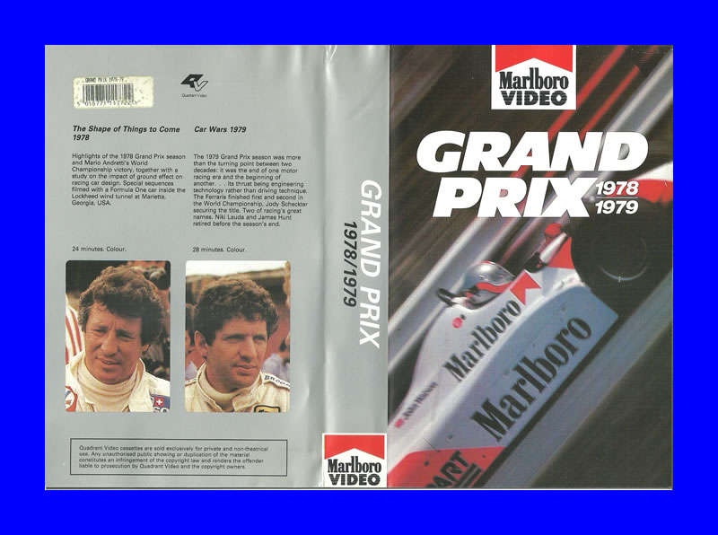 VHS CASSETTE  -  GRAND PRIX 1978/1979