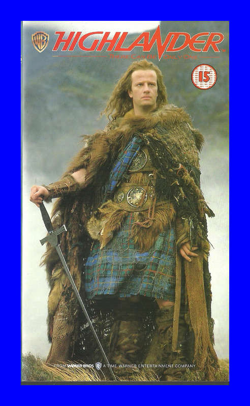 VHS CASSETTE  -  HIGHLANDER (CHRISTOPHER LAMBERT & SEAN CONNERY)