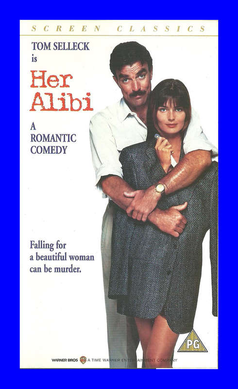 VHS CASSETTE  -  HER ALIBI (TOM SELLECK, PAULINA PORIZKOVA)