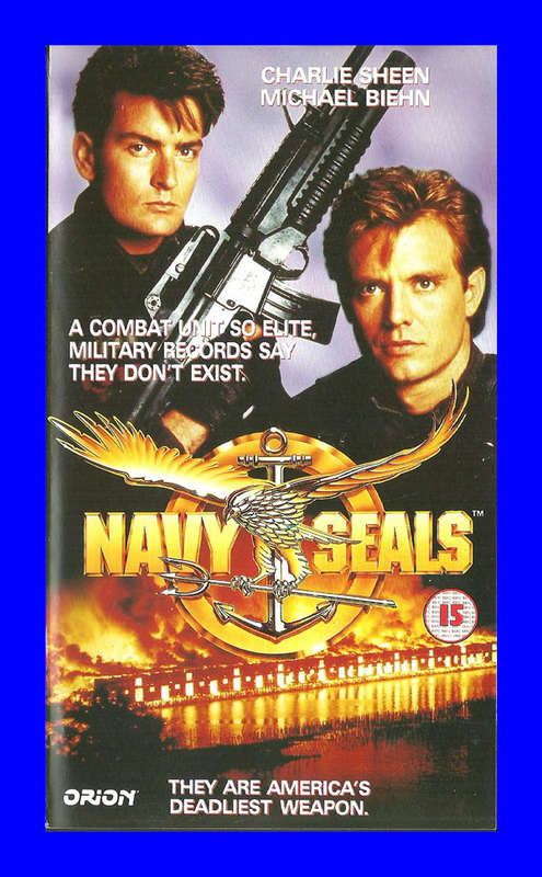 VHS CASSETTE  -  NAVY SEALS (CHARLIE SHEEN)