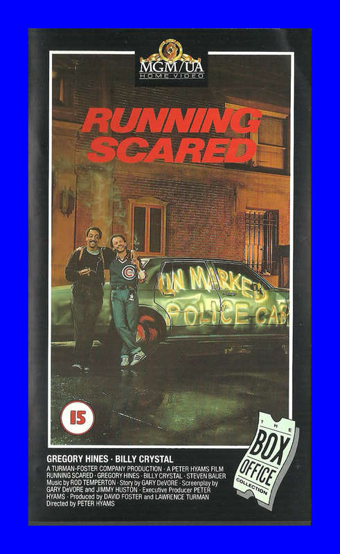VHS CASSETTE  -  RUNNING SCARED (GREGORY HINES, BILLY CRYSTAL)