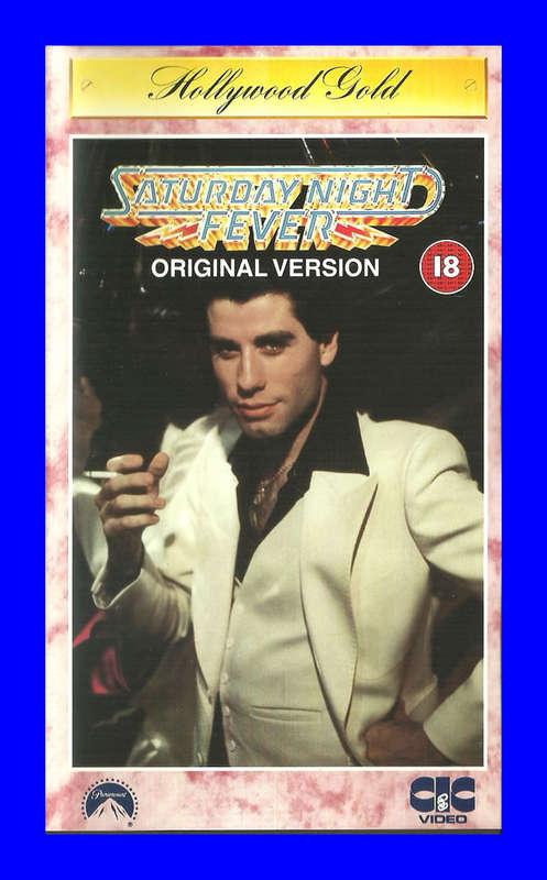 VHS CASSETTE  -  SATURDAY NIGHT FEVER (ORIGINAL UNCUT VERSION)