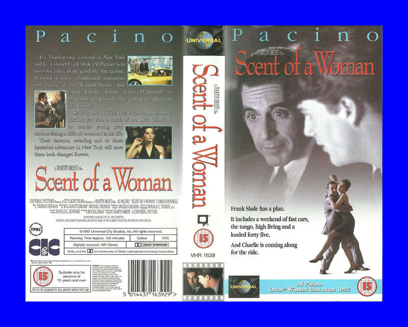 VHS CASSETTE  -  SCENT OF A WOMAN (AL PACINO)