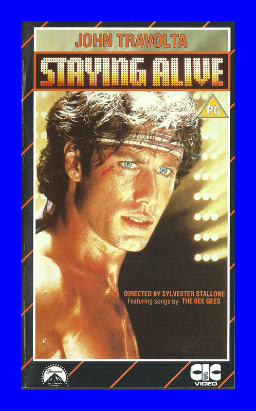 VHS CASSETTE  -  STAYING ALIVE (JOHN TRAVOLTA)