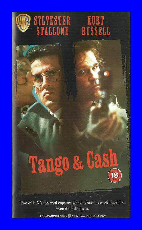 VHS CASSETTE  -  TANGO & CASH (SYLVESTER STALLONE, KURT RUSSELL)
