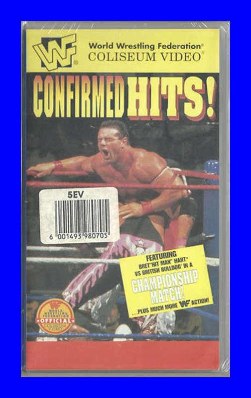 VHS CASSETTE  -  WWF CONFIRMED HITS (SEALED)