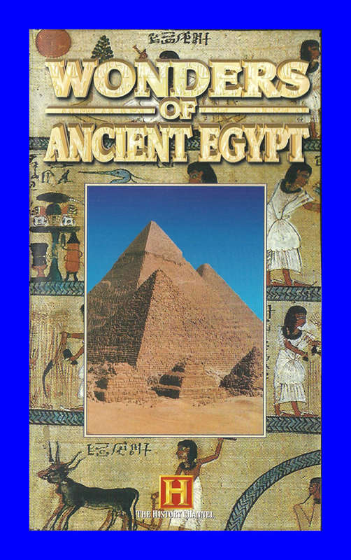 VHS CASSETTE  -  WONDERS OF ANCIENT EGYPT (THE HISTORY CHANNEL)