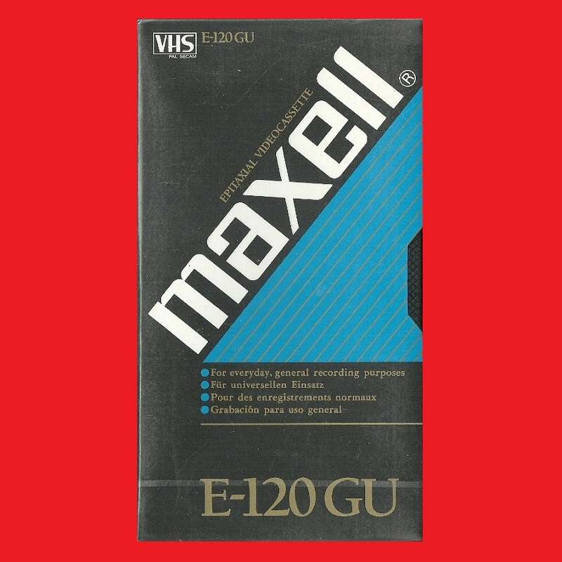 VHS BLANK TAPE MAXELL GU GENERAL GRADE E-120