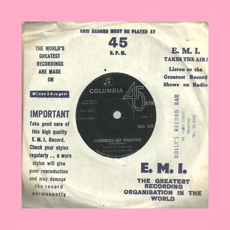 SEVEN SINGLE  - EVERYBODY GET TOGETHER BY THE DAVE CLARK FIVE