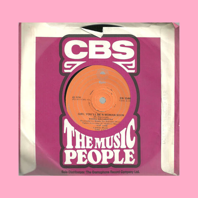 SEVEN SINGLE - GIRL YOU`LL BE A WOMAN SOON BY BIDDU ORCHESTRA