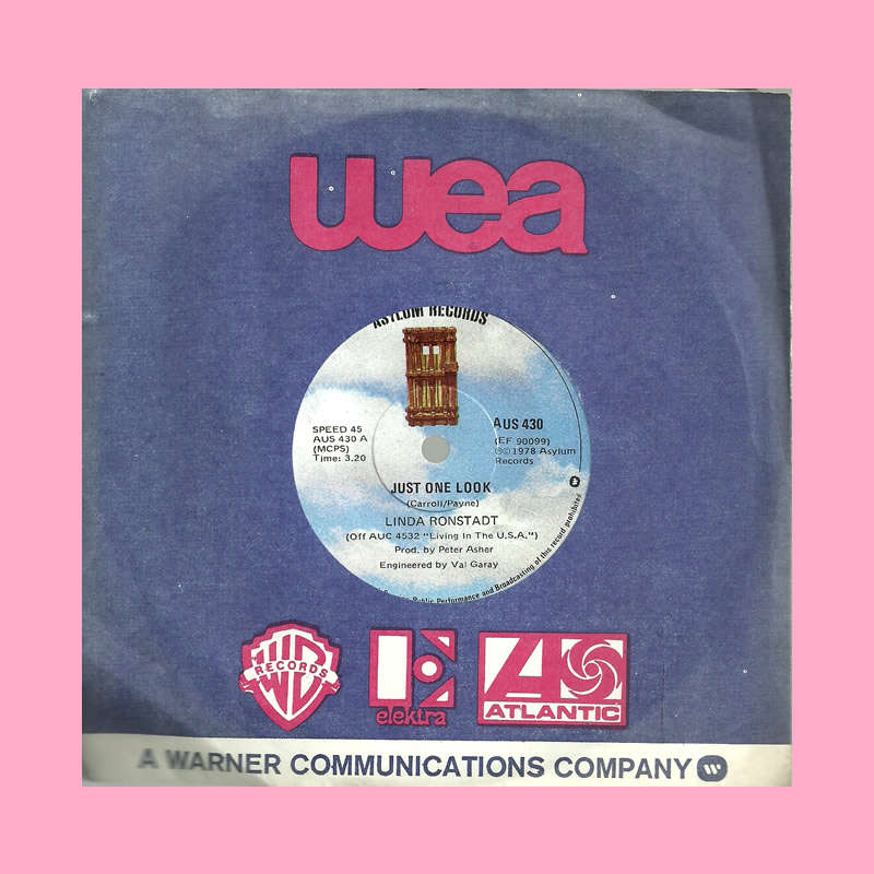 SEVEN SINGLE - JUST ONE LOOK BY LINDA RONSTADT