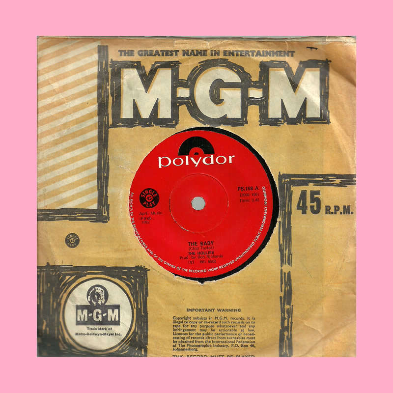 SEVEN SINGLE - THE BABY BY THE HOLLIES
