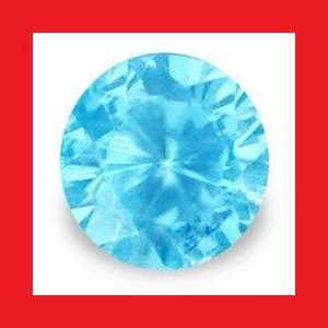 ZIRCON (CAMBODIA) - BRIGHT BLUE ROUND CUT - 0.33cts