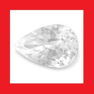 Zircon [Africa] - Faceted Pear Shape - 0.72cts