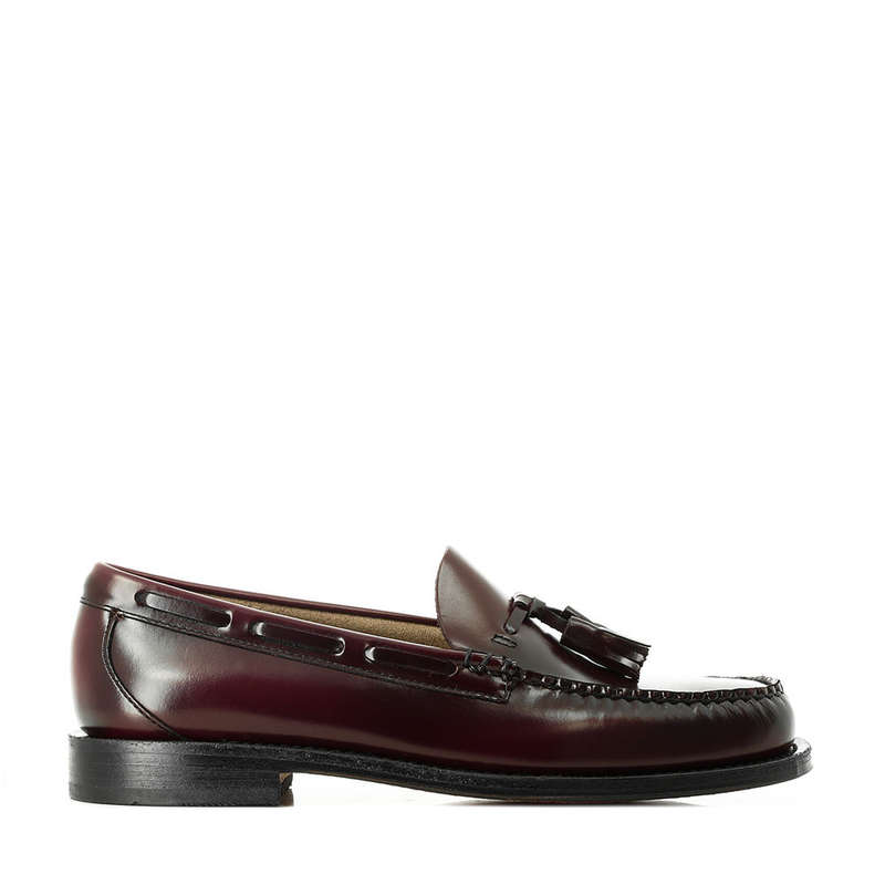 BASS WEEJUNS LARKIN MOC TASSLE BURGUNDY LOAFERS