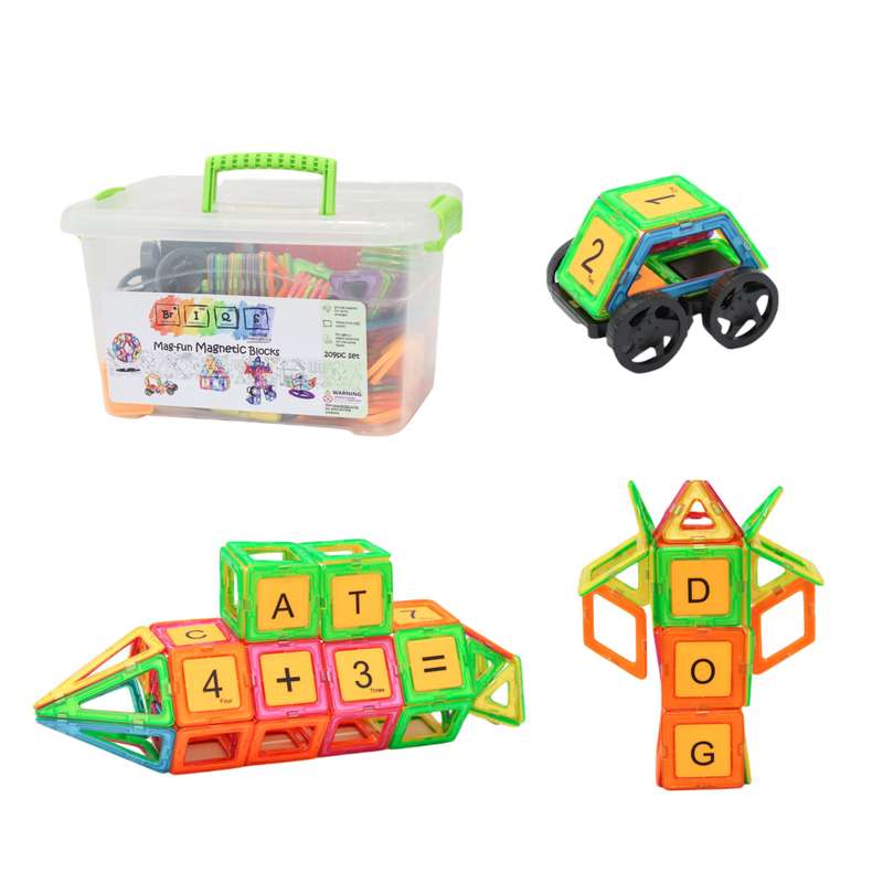 BrIQs - 239pc Mag-Fun Magnetic Block Set