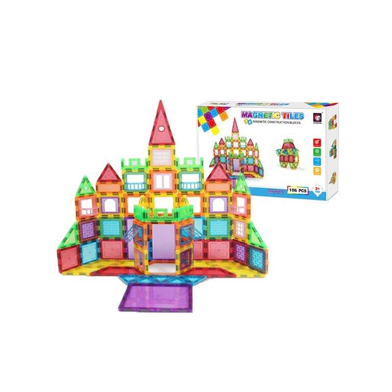 3D Magnetic Tiles - 106 Pieces