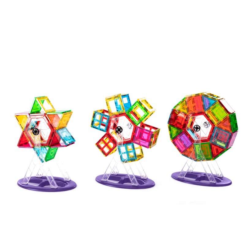 Artmag Elite 3D Magnetic Tiles with Ferris Wheel - 46pc Set
