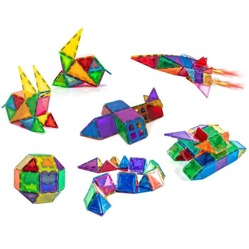 Artmag Elite 3D Magnetic Tiles - 136pc Set