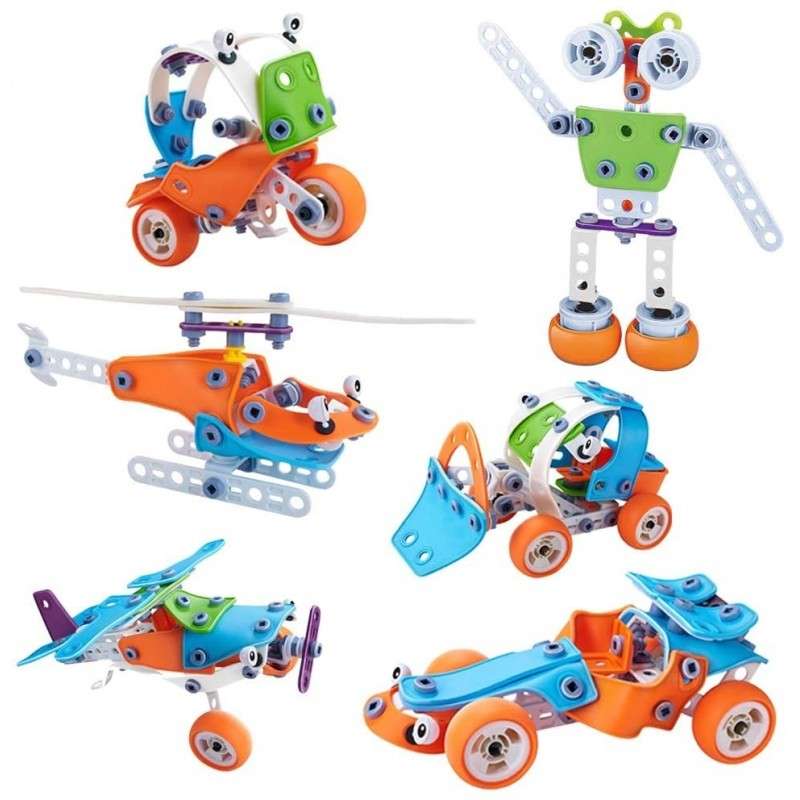 BrIQs - Build & Play DIY STEM Building Blocks - 132 Piece