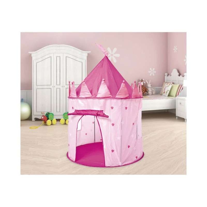 BrIQs - Kids Castle Pink Fairy Princess Castle Tent