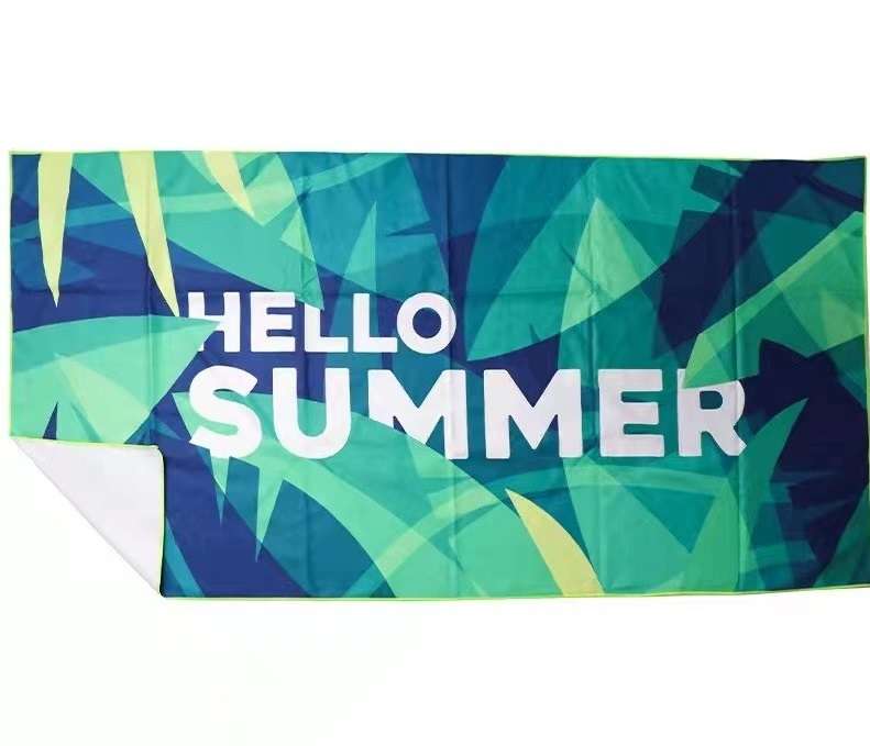CampsBerg - Quick Dry Microfibre Beach Towel - Hello Summer