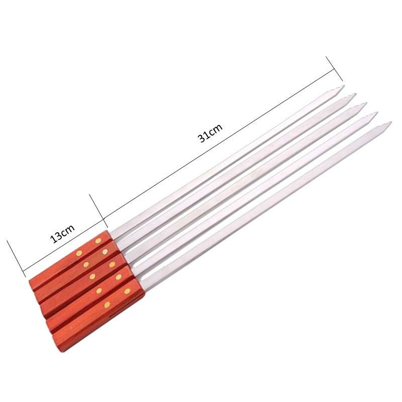 CampsBerg - Midi Braai Skewers With Wooden Handle