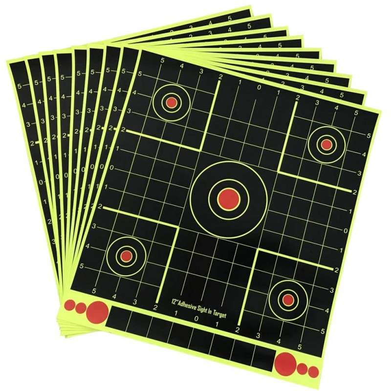 Campsberg - 12" Square Neon Splatter Shooting Targets