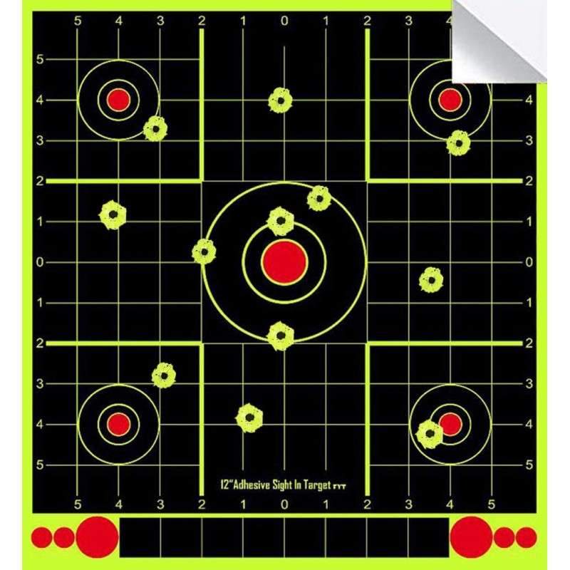 Campsberg - 12" Square Neon Splatter Shooting Targets