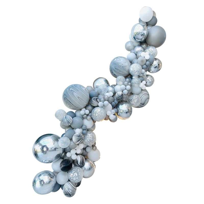BubbleBean - Agate Grey Garland Balloon Kit