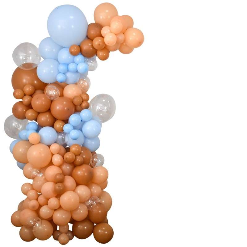 BubbleBean - Coffee Blue Garland Balloon Kit