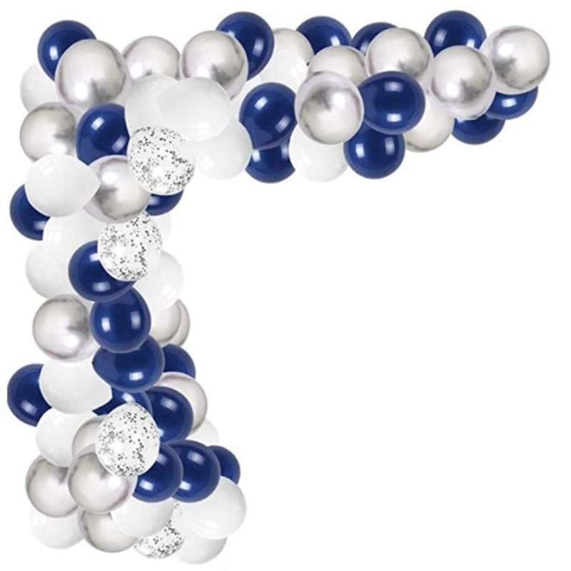 BubbleBean - Navy Shimmer Garland Balloon Kit