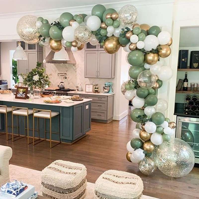 BubbleBean - Olive Garland Balloon Kit