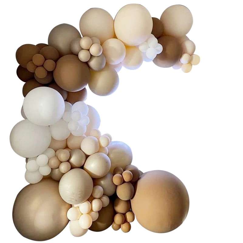 BubbleBean - Retro Cocoa Garland Balloon Kit