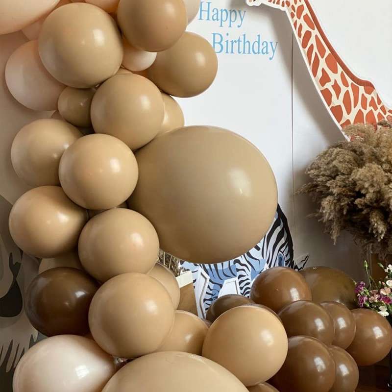 BubbleBean - Retro Cocoa Garland Balloon Kit