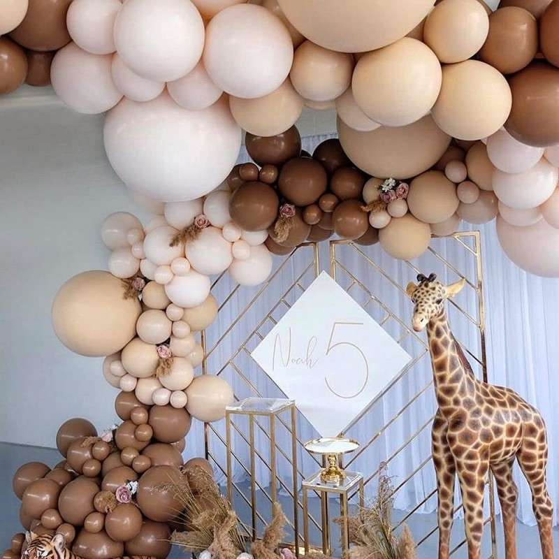 BubbleBean - Retro Cocoa Garland Balloon Kit