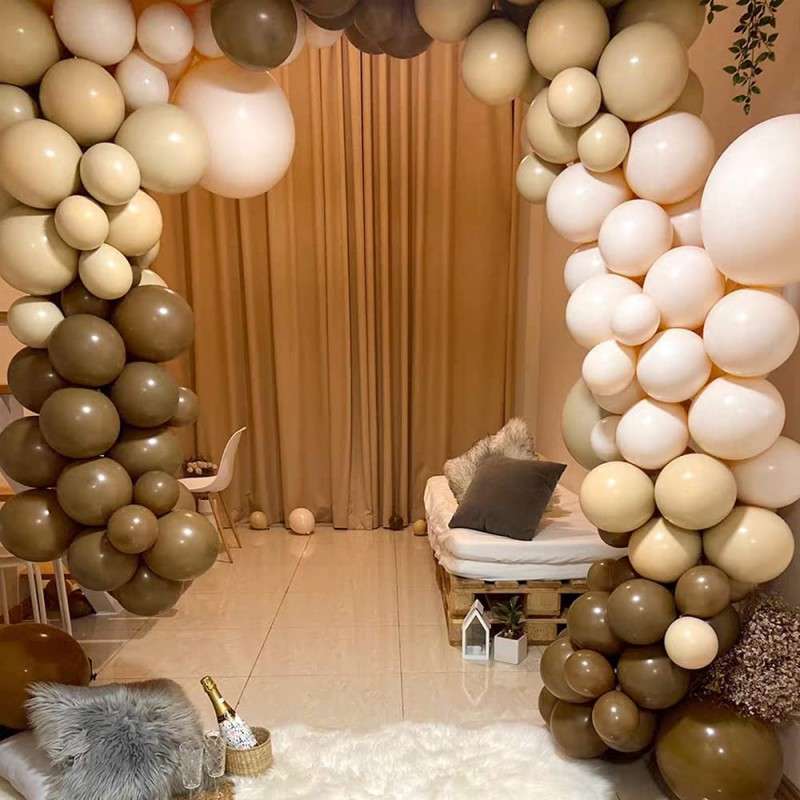 BubbleBean - Retro Cocoa Garland Balloon Kit