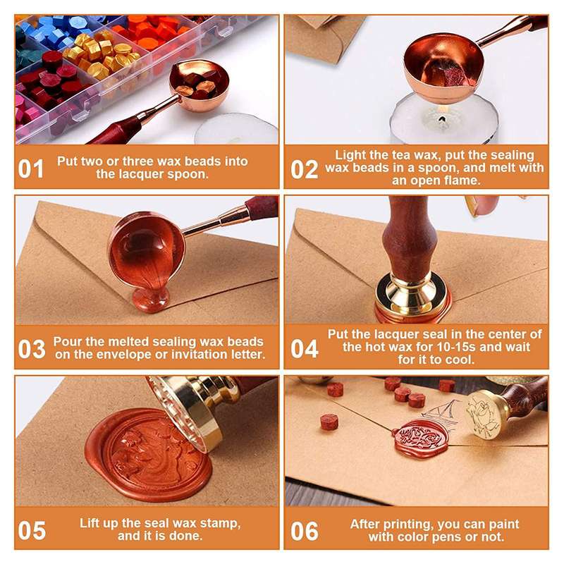 BubbleBean - Wax Seal Stamp Kit