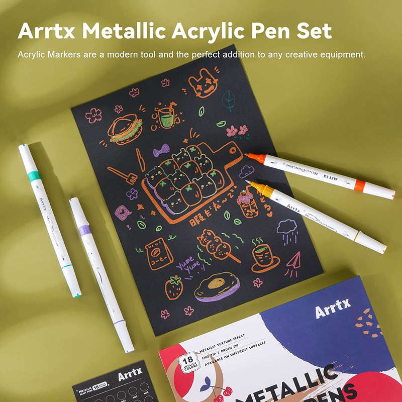Arrtx Metallic Paint Pens