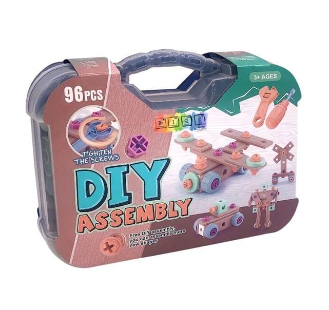 BrIQs - DIY 96pc Building & Tool Set