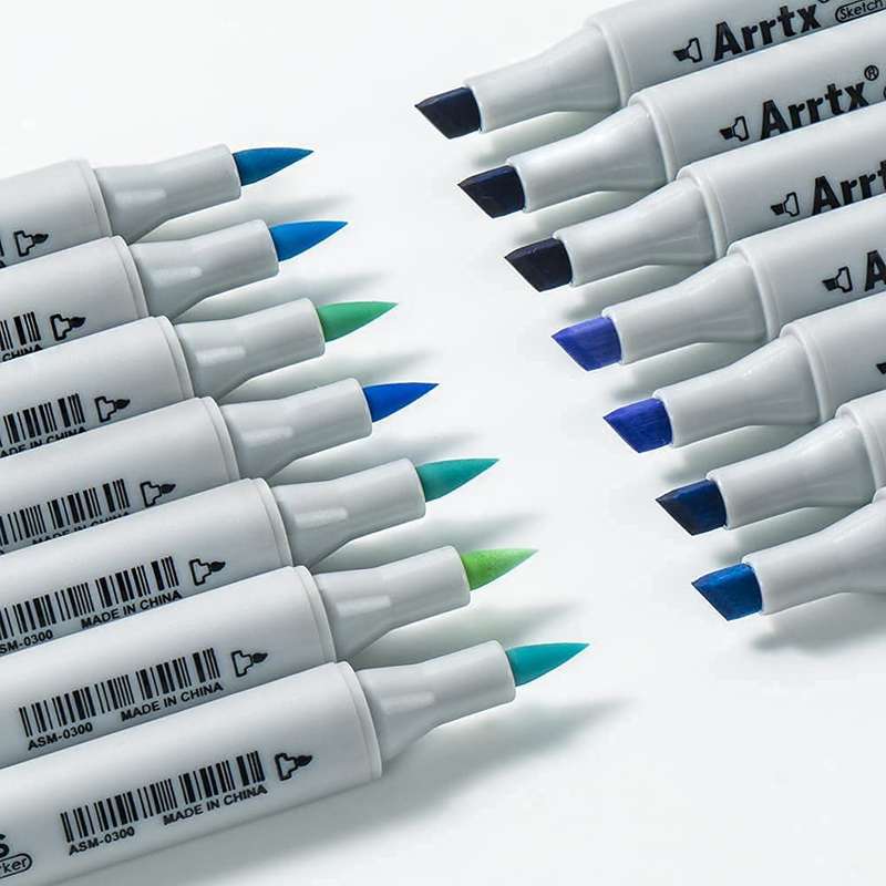 Arrtx OROS Blue Tone Alcohol Markers