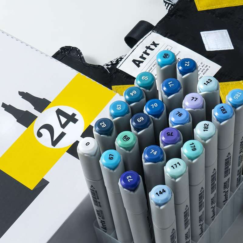 Arrtx OROS Blue Tone Alcohol Markers