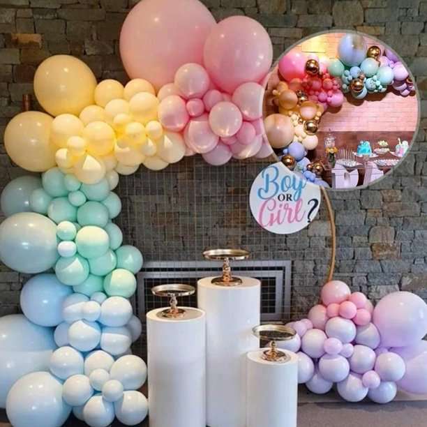 BubbleBean - Pastel Macaroon Garland Balloon Kit